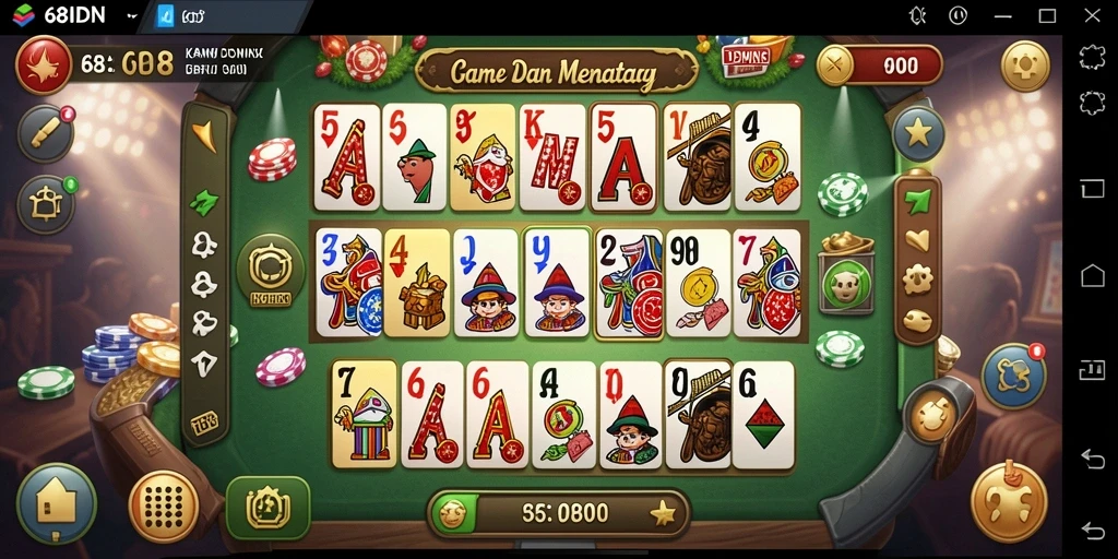 Tampilan gameplay seru dan mengasyikkan dalam 68IDN.