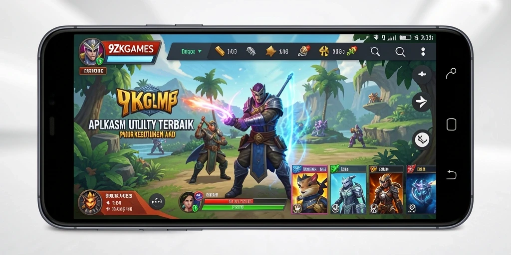 Tampilan utama 9ZKGAMES menunjukkan antarmuka yang intuitif dan fitur-fitur unggulan.