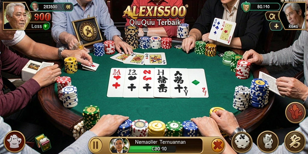 Tampilan gameplay seru dari ALEXIS500 dalam QiuQiu.