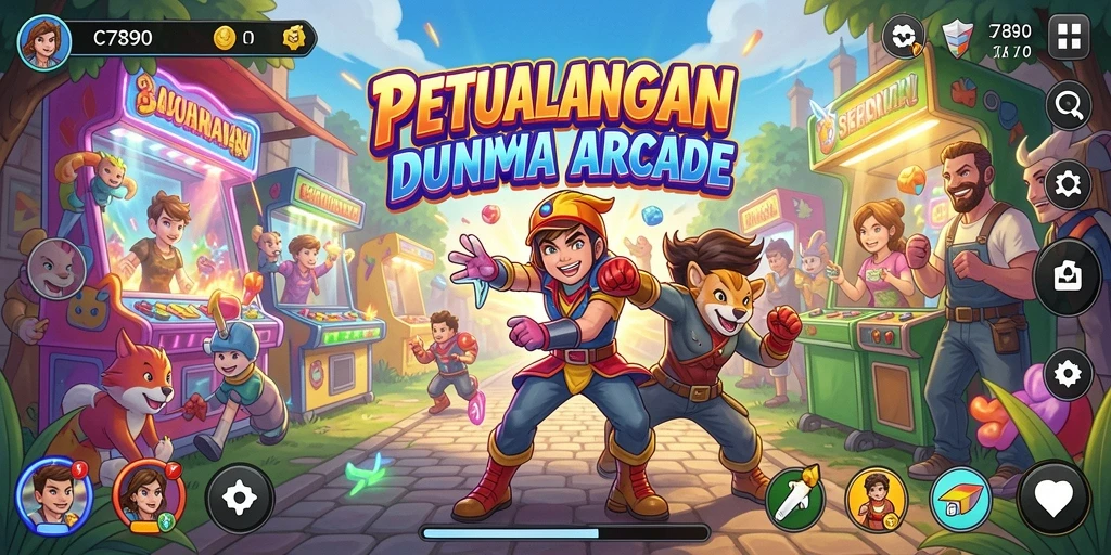 Tampilan gameplay seru dalam C7890, penuh tantangan dan aksi.