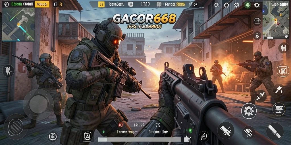 Tampilan gameplay mendebarkan di GACOR668.