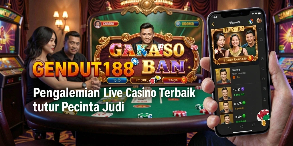 Tampilan gameplay menarik dari GENDUT188 dengan dealer langsung dan suasana yang mendebarkan.