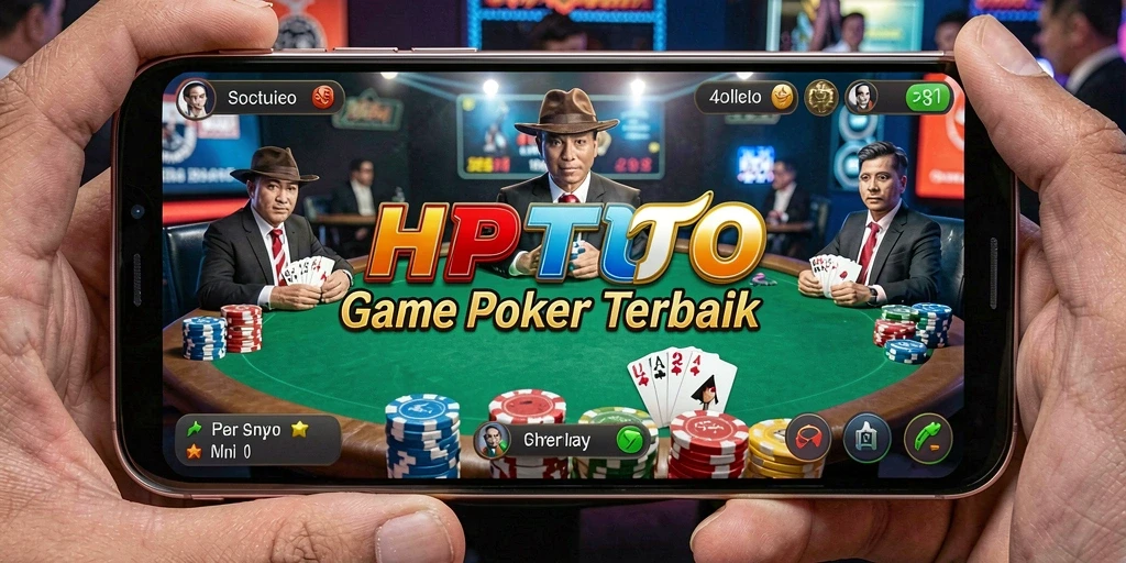 Gameplay menarik poker di HPTOTO dengan pemain yang bersaing.