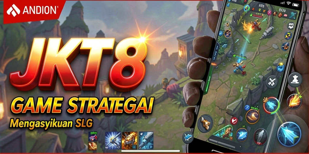 Menggambarkan pertempuran strategis JKT8 yang seru.