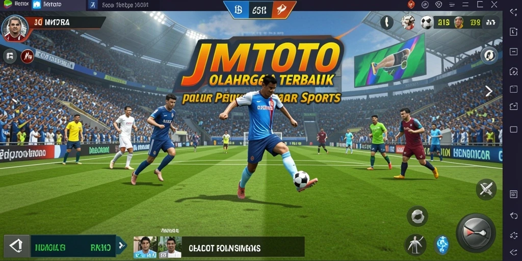 Screenshot utama JMTOTO menampilkan gameplay seru dalam berbagai olahraga.