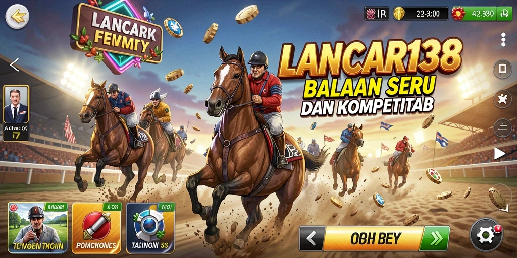 Gameplay balapan yang seru di LANCAR138 dengan grafik menawan.