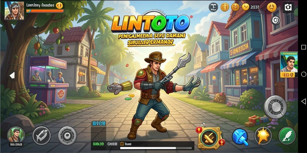 Tangkapan layar LINITOTO menunjukkan gameplay menarik dan elemen interaktif.