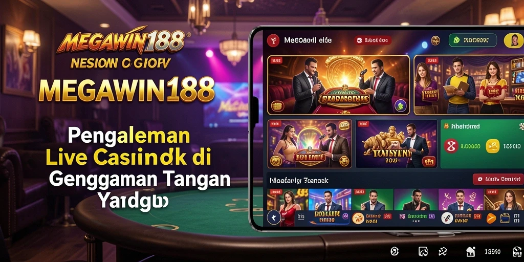 Tampilan seru gameplay Live Casino di MEGAWIN188.