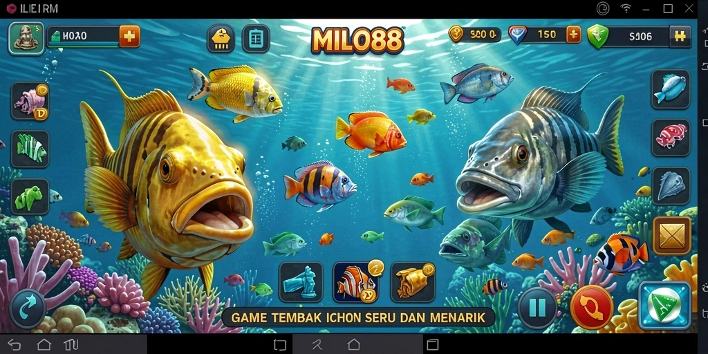 Gameplay Tembak Ikan yang mendebarkan dan mengasyikan di MILO88.