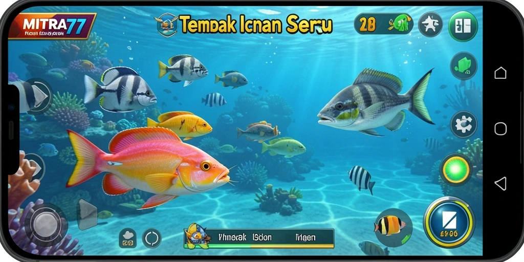 Tampilan gameplay seru dari MITRA77 Tembak Ikan.