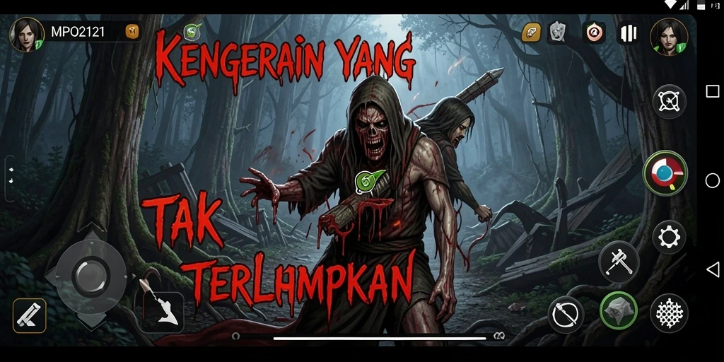 Gameplay mencekam di MPO2121 dengan suasana menyeramkan.