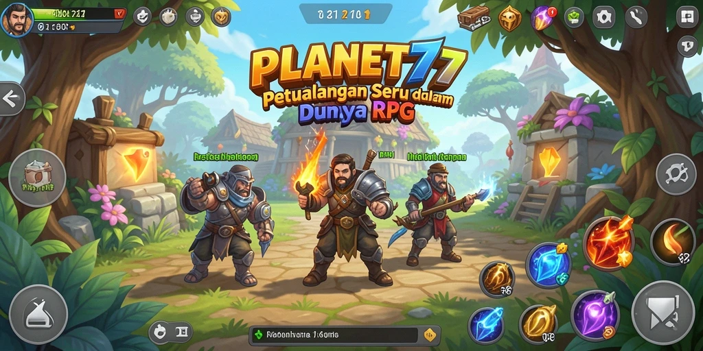 Tampilan gameplay PLANET77 yang menakjubkan dan mendebarkan.