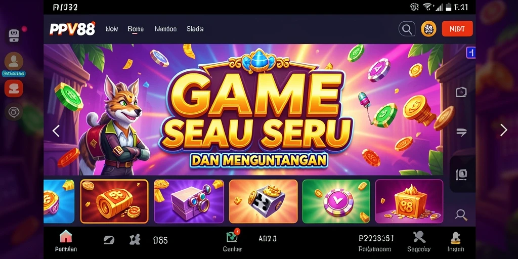 Tampilan gameplay Slot PPV88 yang menarik dan seru.
