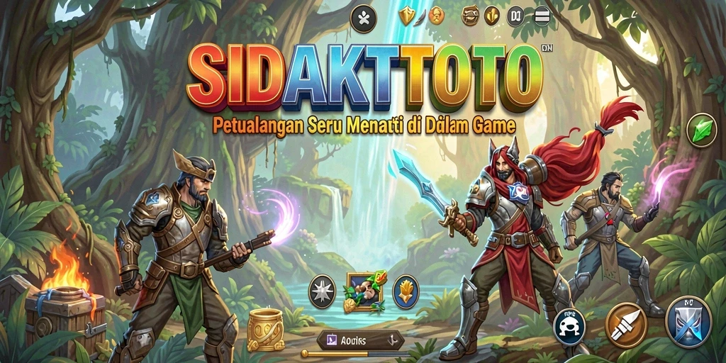 Tangkapan layar menunjukkan aksi seru dalam petualangan SIDAKTOTO.