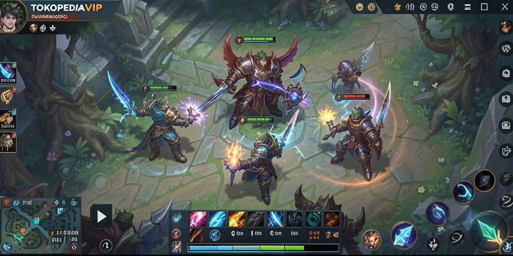 Tampilan gameplay seru di dunia fantastis TOKOPEDIAVIP.