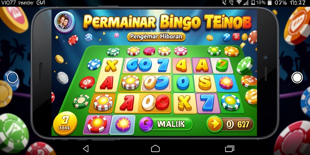 Tampilan utama gameplay VIO77 dengan suasana Bingo yang seru.